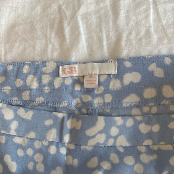 Gianni Bini Light Blue and White Spot Print Skirt - Picture 3 of 3